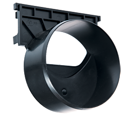 ACO Päätykappale vaakasuoralla poistolla 319289 - Maakourut - 4002626505439 - 1