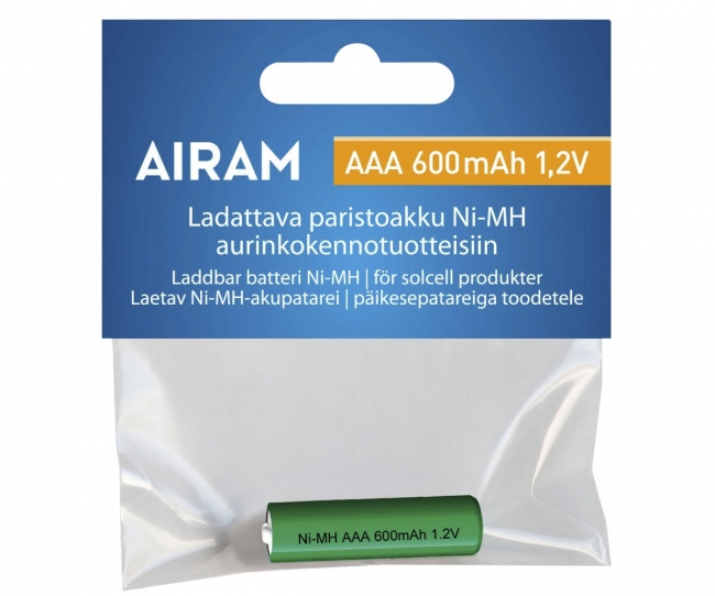 Airam Ladattava Paristoakku AAA - Paristot - 6435200146359 - 1