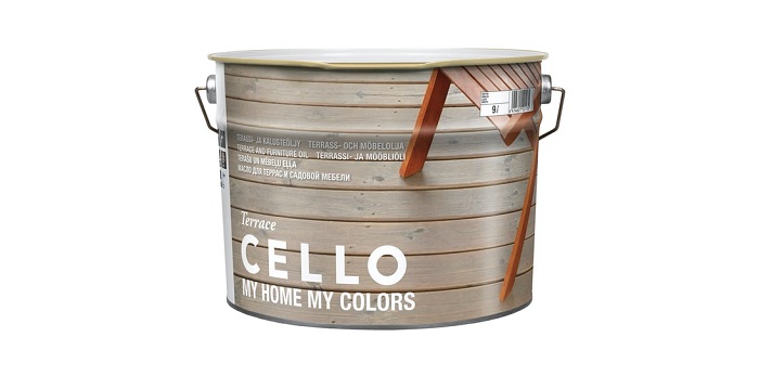 Cello Terrace Terassiöljy 9l harmaa - Terassiöljyt, puuöljyt ja kalusteöljyt - 6438313206699 - 1