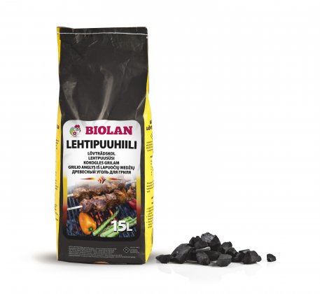 Grillisti Lehtipuuhiili 15 l - Hiilet ja briketit - 6411960010109 - 2