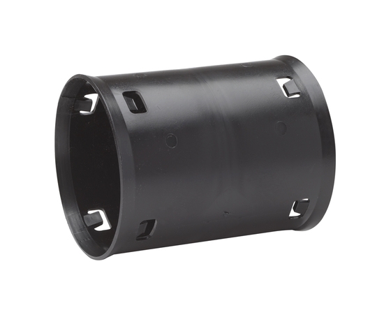Kaksoismuhvi 110mm sade- ja salaojaputkille - Maanalaisten putkien liittimet - 6414959661139 - 1