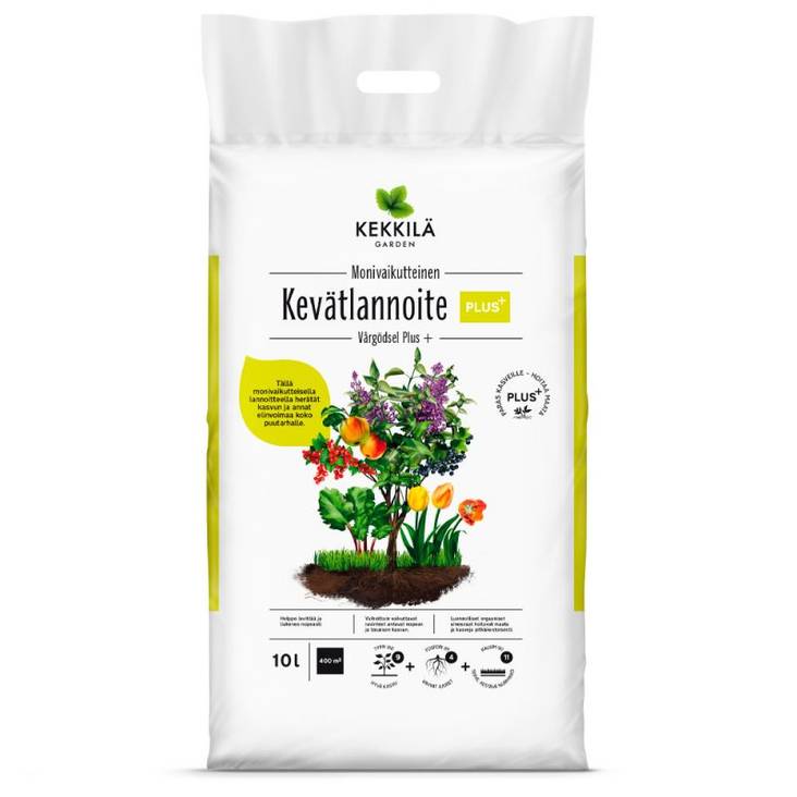 Kekkilä Kevätlannoite Plus+ 10 L - Puutarhalannoitteet - 6433000623629 - 1
