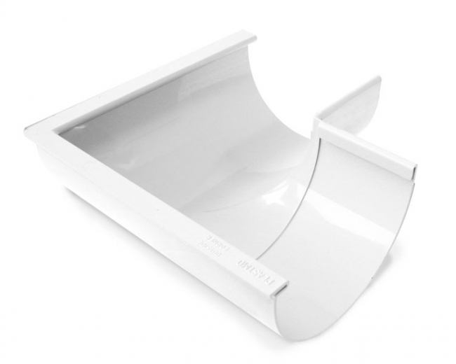 Kulmakouru UK 125 mm/90° Valkoinen - Sadevesijärjestelmät - 5702751593019 - 1