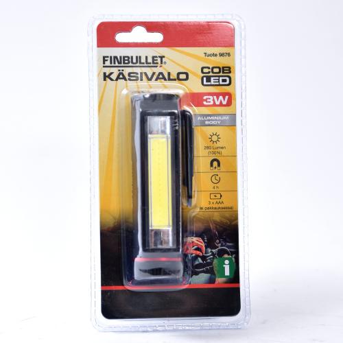 LED-Käsivalaisin Finbullet 3W 280lm - Paristokäyttöiset käsivalaisimet - 6438152098769 - 1