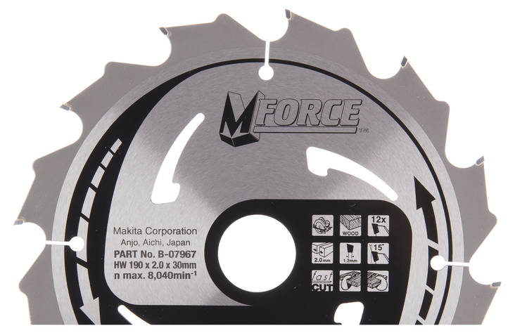 Makita Pyörösahanterä 190x30mm B-07967 - Pyörösahanterät - 088381335959 - 1