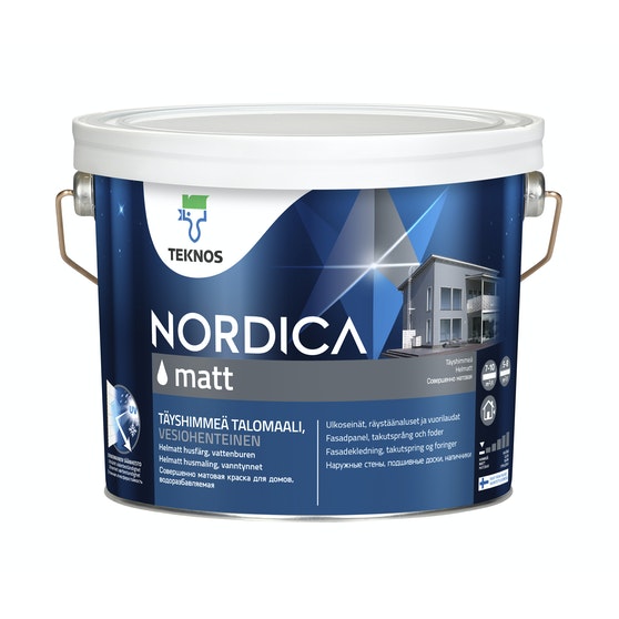 Nordica Matt Talomaali 2,7l musta - Seinämaalit ulkoseinille - 6414621115809 - 1