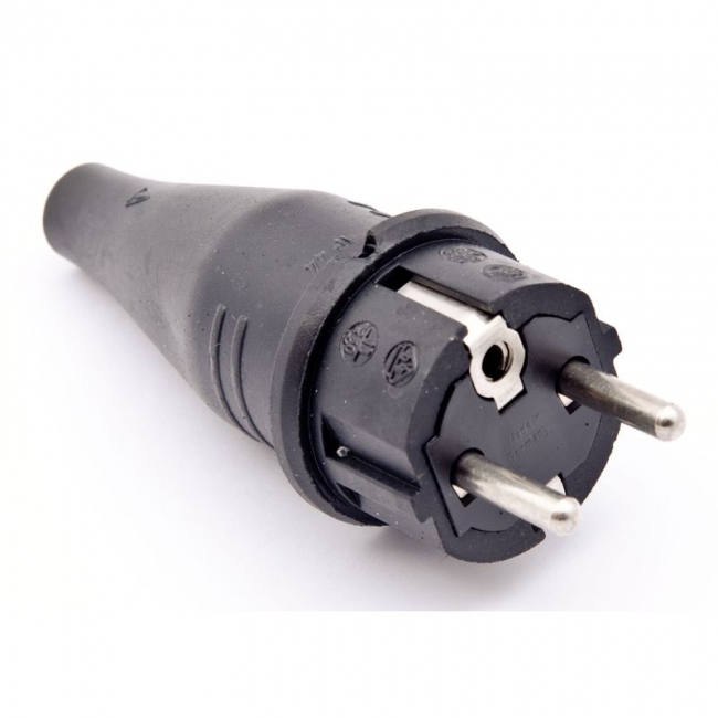 Pistotulppa OPAL IP44 3x1,5 täyskumi - Jatkopistorasiat ja pistotulpat - 6416013164389 - 1