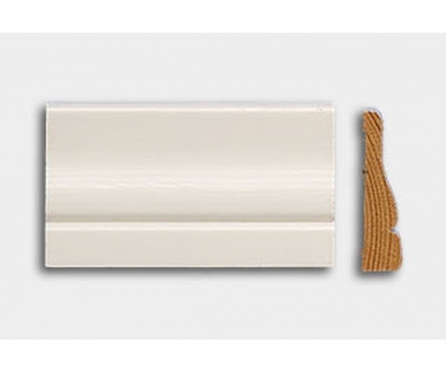Peitelista 14x57x3200mm koriste valkoinen - Peitelistat - 6417153001619 - 1