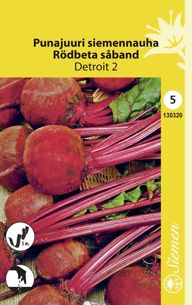 Punajuuri DETROIT 2 siemennauha 130320 - Puutarhasiemenet - 6415151303209 - 1