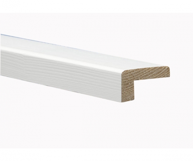 Reunalista 21x32/13x3200mm valkoinen - Reunalistat - 6417153001909 - 1