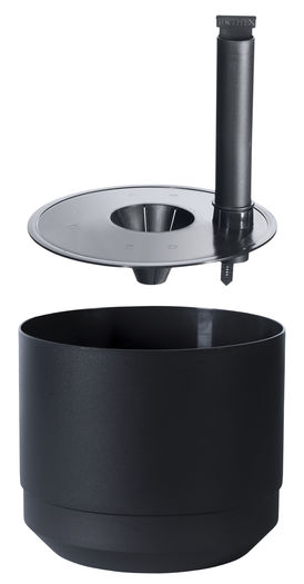 Ruukku Orthex Pauliina 17cm musta - Sisäruukut - 6411760481659 - 1