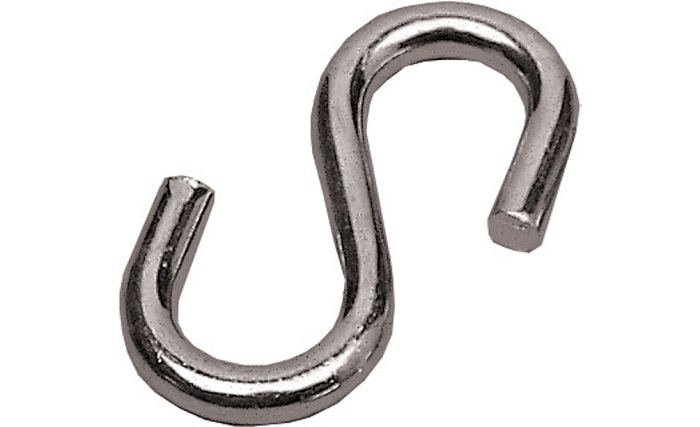 S-koukku PROF 50mm sinkitty 4 kpl - Taulukoukut, kattokoukut ja saparokoukut - 6414675075319 - 1