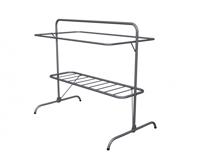 Tuuletusteline Markki tummanharmaa 0058 - Pyykkitelineet ja pyörätelineet - 6417538000589 - 1