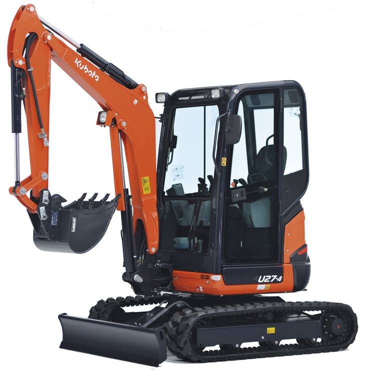 Kubota Minikaivinkone 2,7tn U27 vuokraus - Työkonevuokraus - U27-4GL-HI - 1