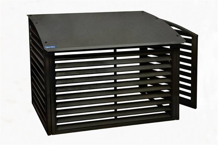 QsanTec-suoja ulkoyksikölle musta - Asennustelineet ja sulatus - VPS90-K - 1