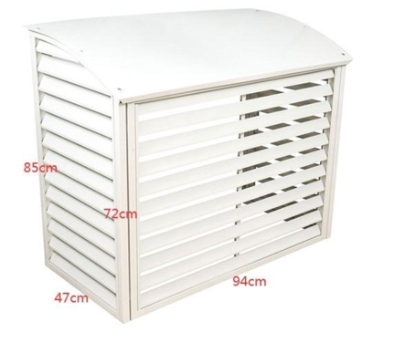 Scanoffice suoja ulkoyksikölle valkoinen - Asennustelineet ja sulatus - SC-STEELHOUSING-W - 2