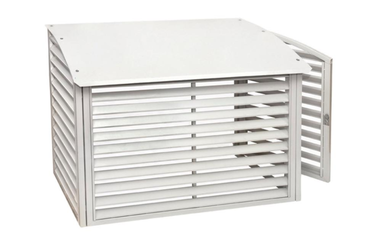 Scanoffice suoja ulkoyksikölle valkoinen - Asennustelineet ja sulatus - SC-STEELHOUSING-W - 1